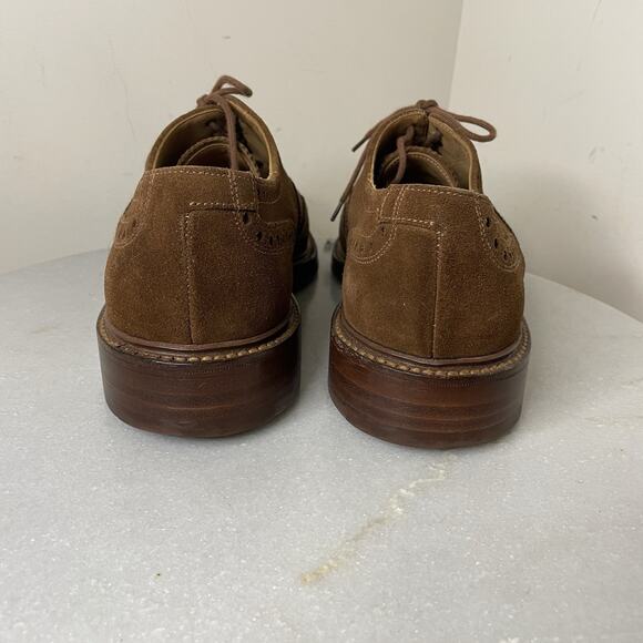 Crockett & Jones Tan Brogue Oxford Wingtip Rochester Shoes Sz UK 8.5 / US 9.5 - Picture 15 of 16